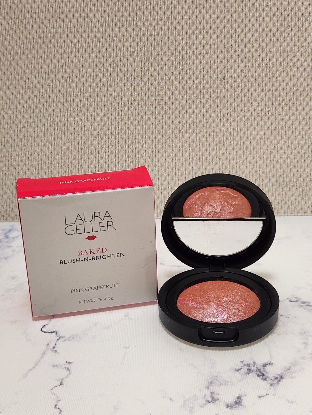 Laura Geller Baked Blush N Brighten Pink Grapefruit
